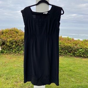 VINCE Black Silk Lined Shift Dress Small🔴